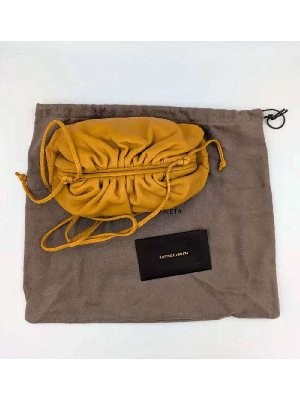 Bottega Veneta Butter Calfskin The Mini Pouch Caramel B08896149B